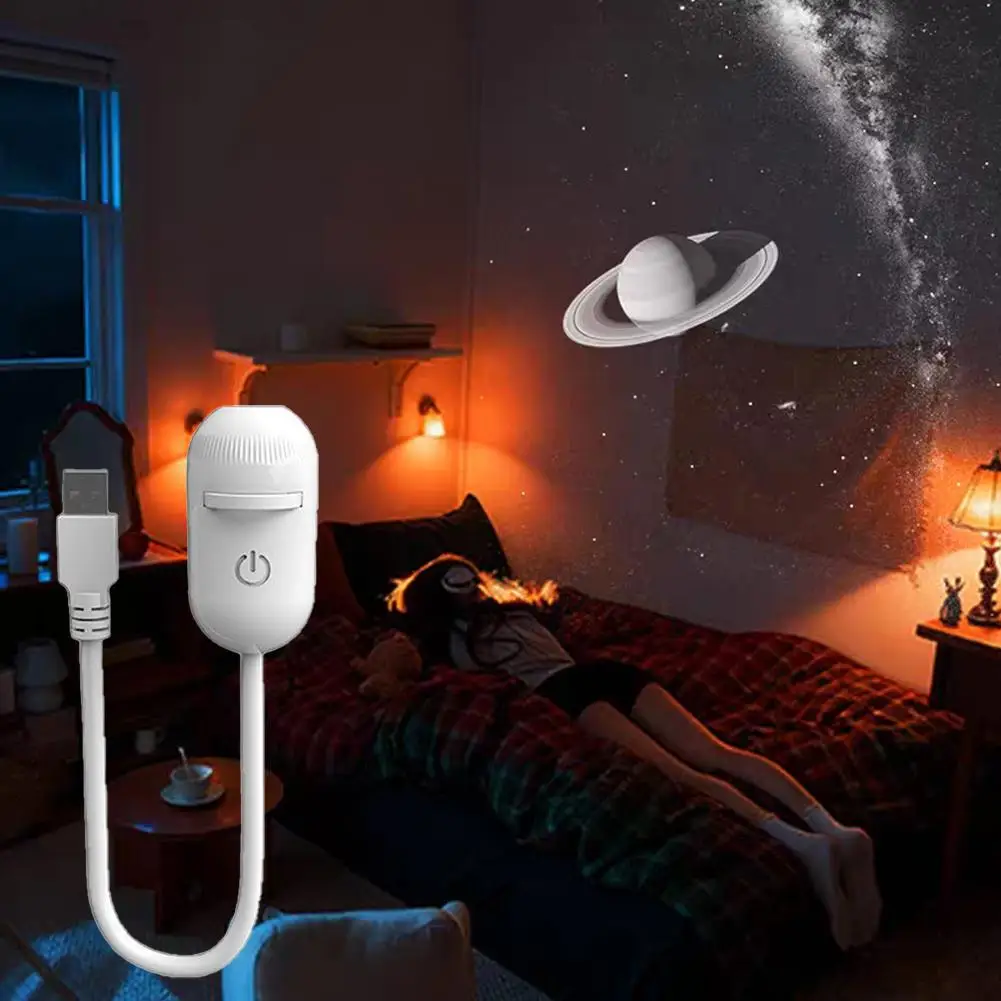 Mini 2-in-1 Star Galaxy Night Light Projector USB Charging 360° Romantic LED Lamp Perfect for Bedroom Party Atmosphere Decor