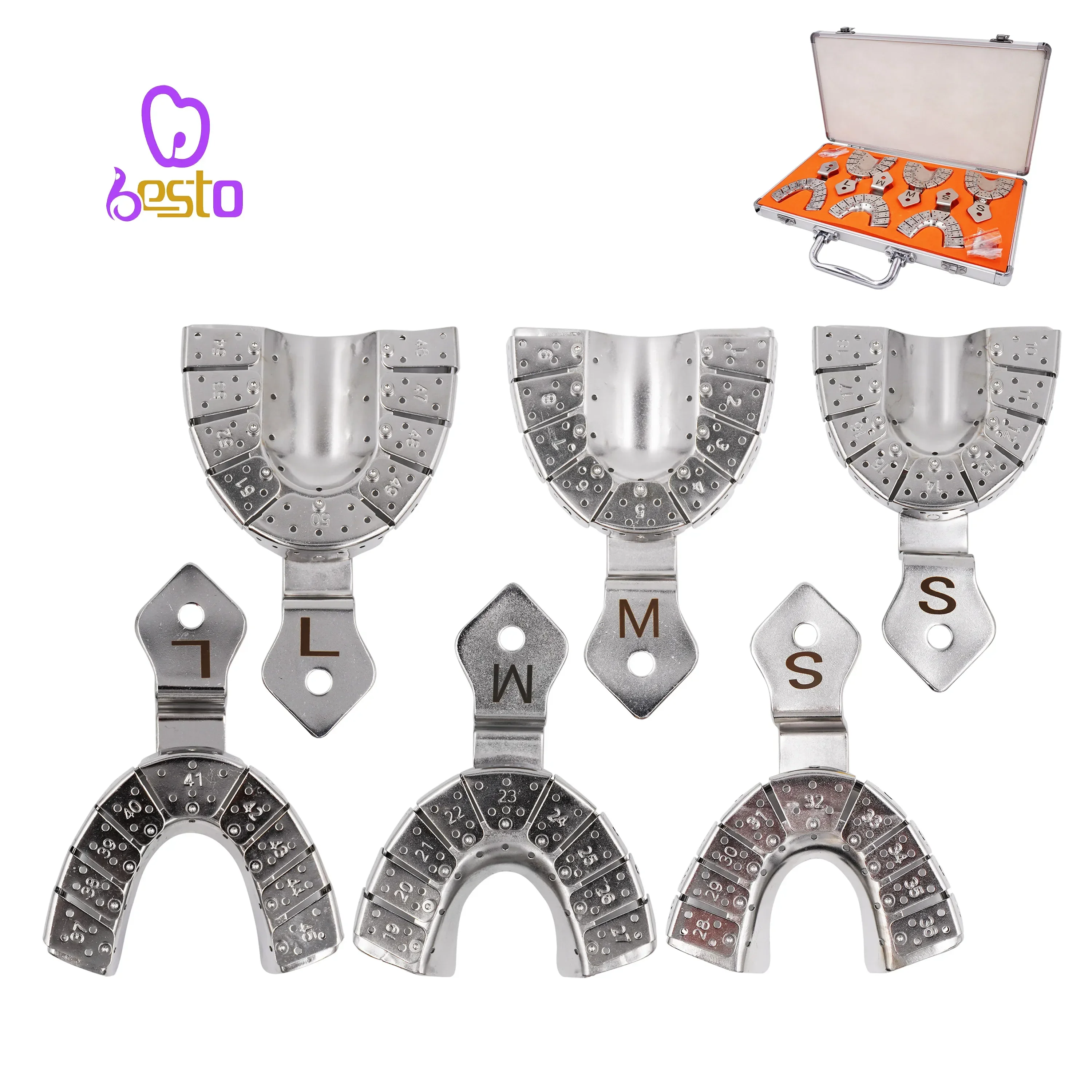 

Stainless Steel Anti-infection For Dentist Tool im plant den tal Impression Detachable Tray den tal im plant Tray