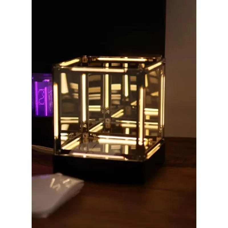 Tabletop light and shadow cubic ornament, depth light and shadow atmosphere decorative utensils, table creative gift ornament