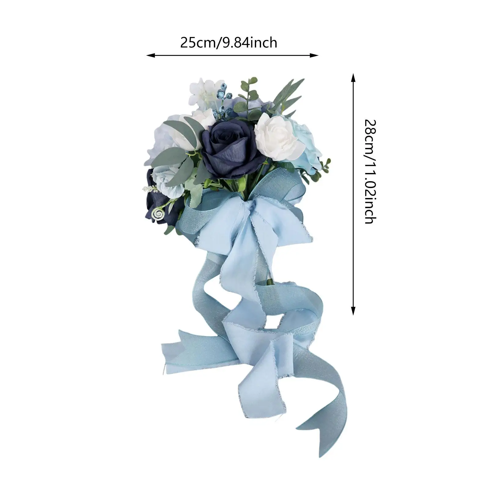 Wedding Bridal Bouquet, Toss Bouquet Rose Flowers Decoration, Centerpieces Bridal Flower Bridesmaid Bouquet for Party Wedding
