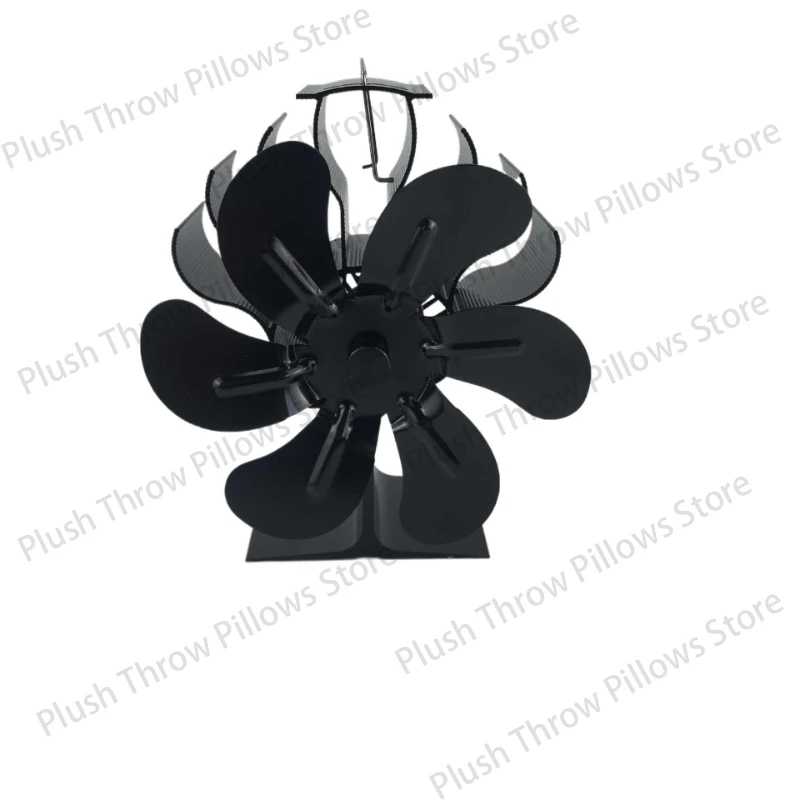 

Вентилятор отопления печи дров, новый вентилятор для камина, вращающийся на горячую энергетический пятилистный и шестилистный вентилятор