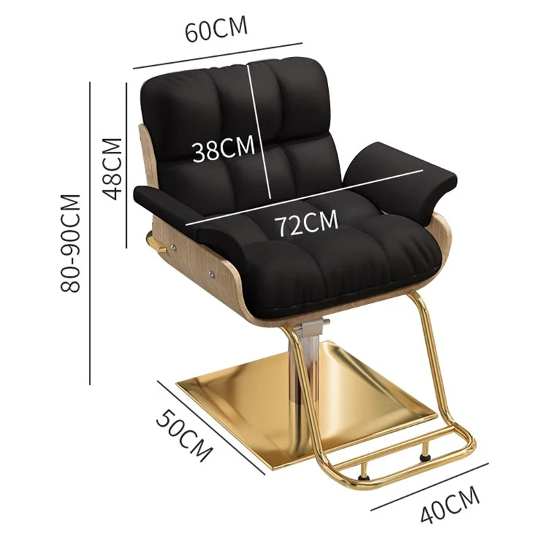 Barbiere Poltrone da barbiere moderne Nordico Semplice ergonomico Comfort Poltrone da barbiere Mobili da salone girevoli Silla De Barbería FYBC