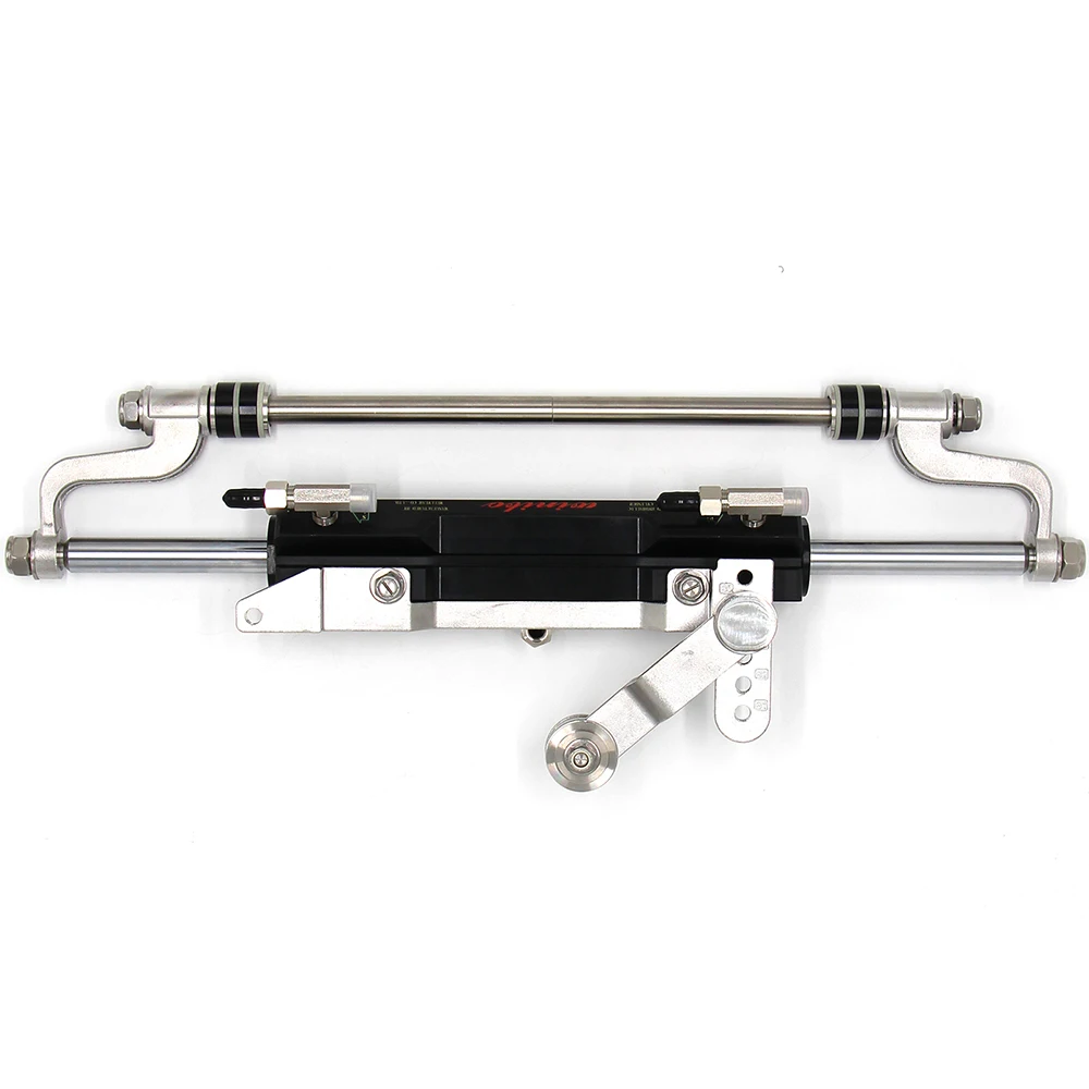 

300HP Complete Marine System Hydraulic Steering Kit with Built-In Two-Way Lock Cylinder for Boats and Yachts