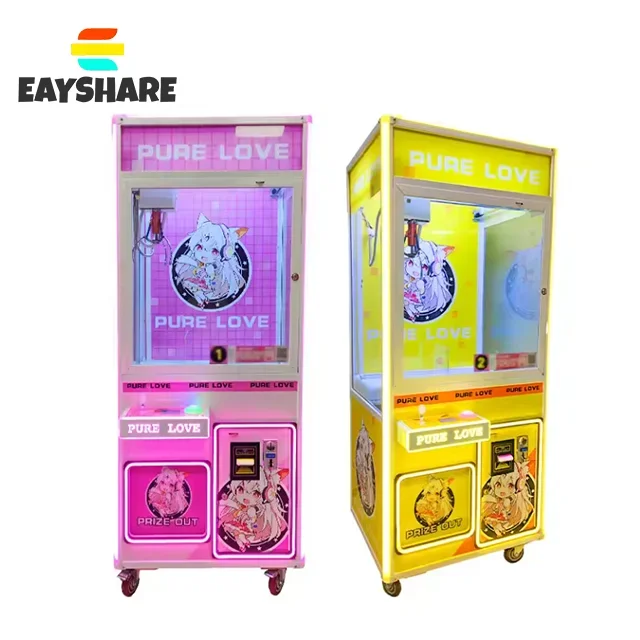 Hot Sale Doll Crane Machine Claw Stuffed Animals Catcher Catcher Doll Coin Operated Games Small Claw Machine With Bill Acceptor