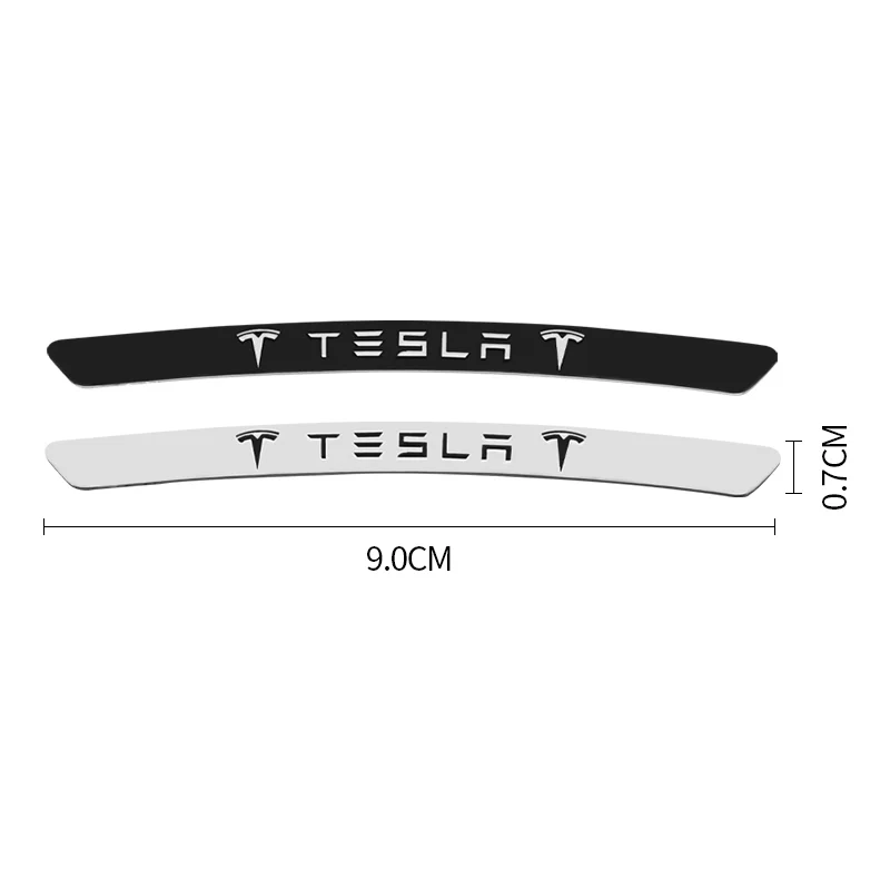 4Pcs 3D Logo Car Wheel Hub Rim Badge Emblem Decal Sticker For Tesla Model 3 Model S Model Y X Roadster Auto Decorate Accessories