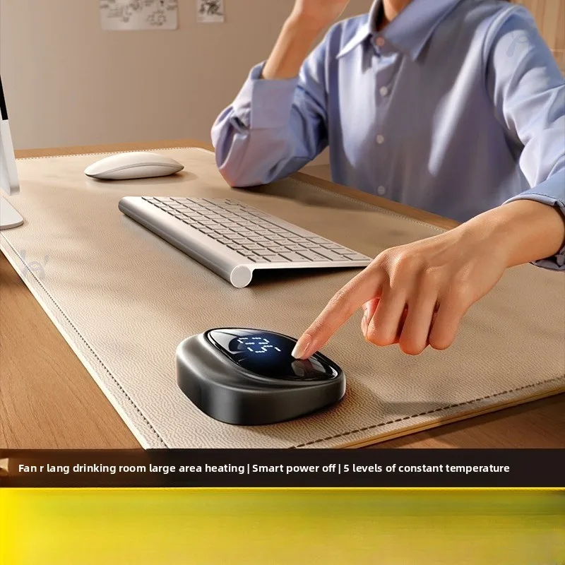 Heating Mouse Pad Oversized Table Mat Office Desktop Heating Hand Warmer Table Mat Winter Student Homework Heating Pad