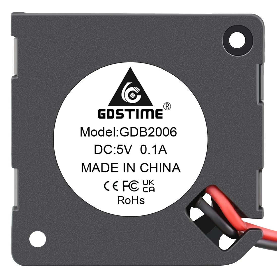 2Pcs GDSTIME DC 5V 20X20X6มม.เทอร์โบ Centrifugal Blower พัดลม20มม.MIni Cooler พัดลม2006 2ซม.Ultrathin โปรเจคเตอร์ Sensor หม้อน้ำ