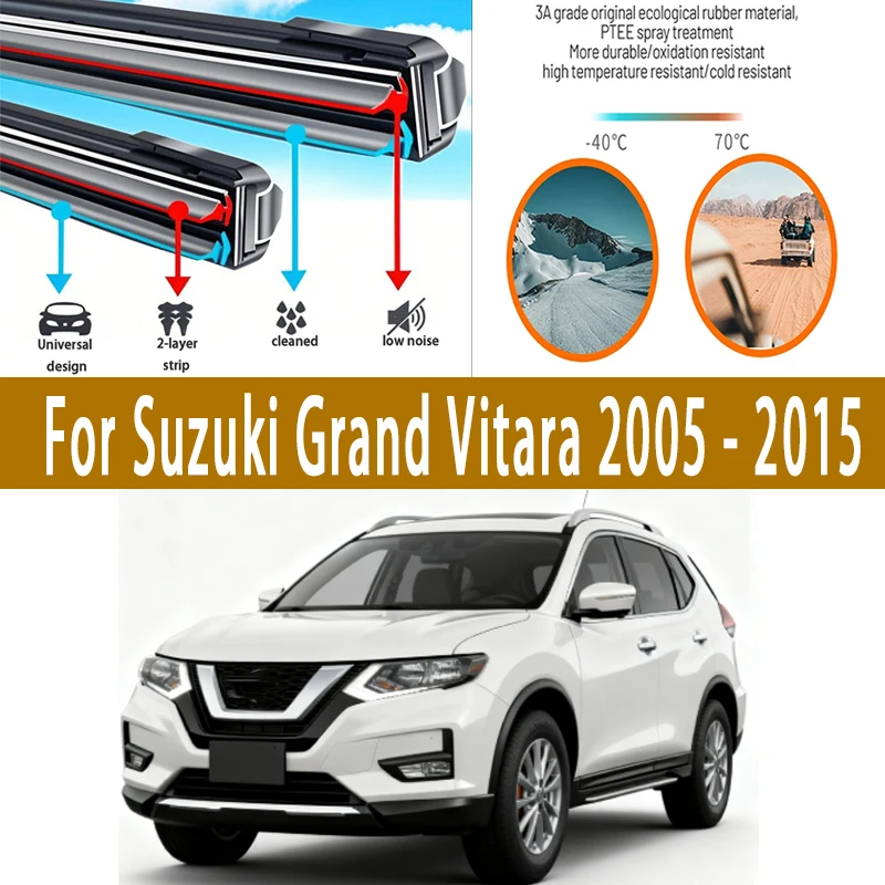 

For Nissan X-Trail T32 2013-2020 1set Front Windshield Wiper Blades Windscreen Wipers 2014 2015 2016 2017 Accessories