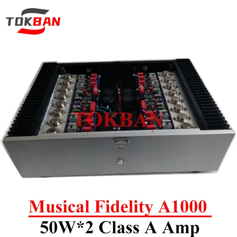 

Tokban A1000 50w*2 Reference Musical Fidelity Class A Power Amplifier ON Transistor MJ15024 25 High Power HIFI Amplifier Audio