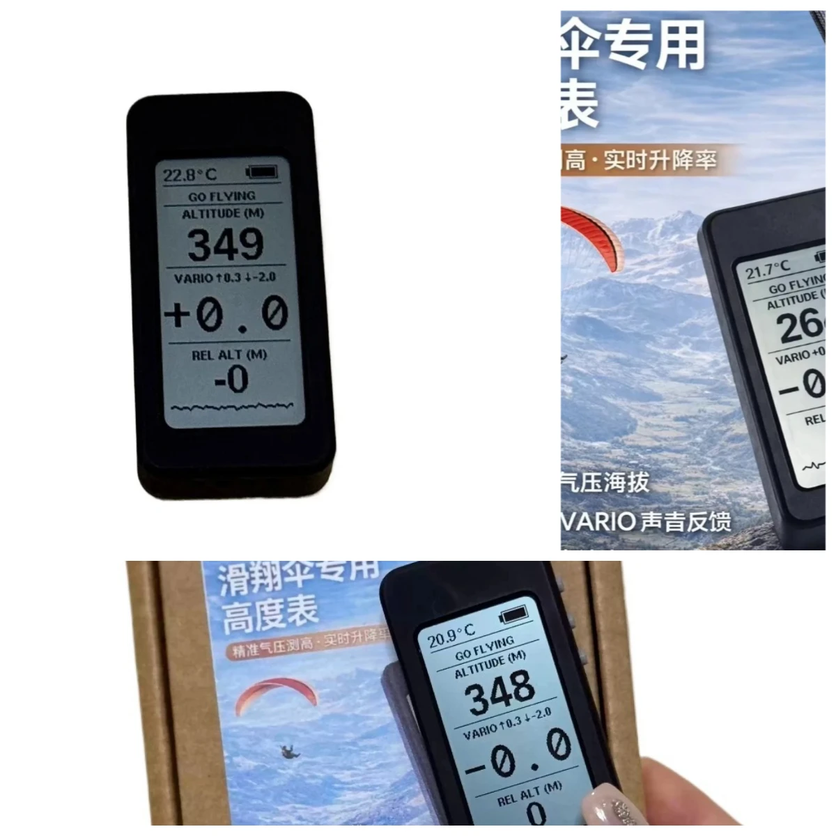 Paragliding Altimeter Altitude Meter High Precision Outdoor Sports Gear Pilot Accessories
