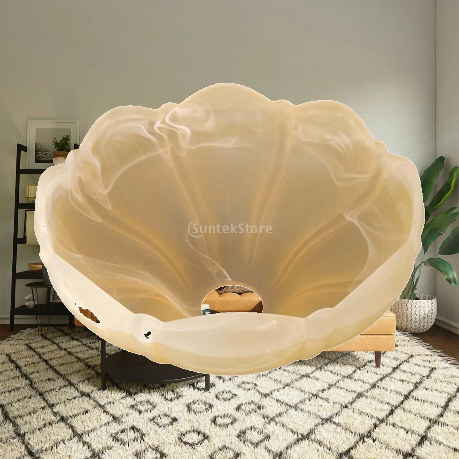 Lamp Shade Glass Floral Pendant Light Fixture Decorative Lampshade for Wall Sconces Home Kitchen Bathroom Ceiling