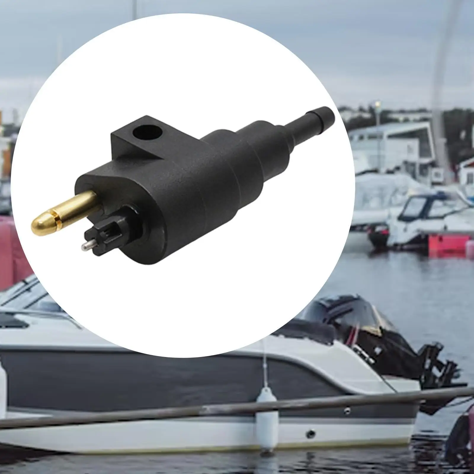 

Fule Line Connector 4mm Male High Performance Quick Connector Leakproof Wear Resistant for 22-8M0148583 Fuel Tank Hose Pipe