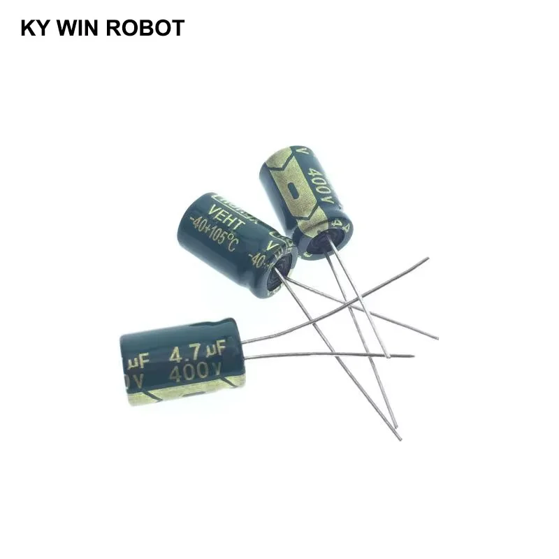 20pcs Electrolytic Capacitors 4.7UF 400V 8x12mm 105C Radial High-frequency Low Resistance Electrolytic Capacitor
