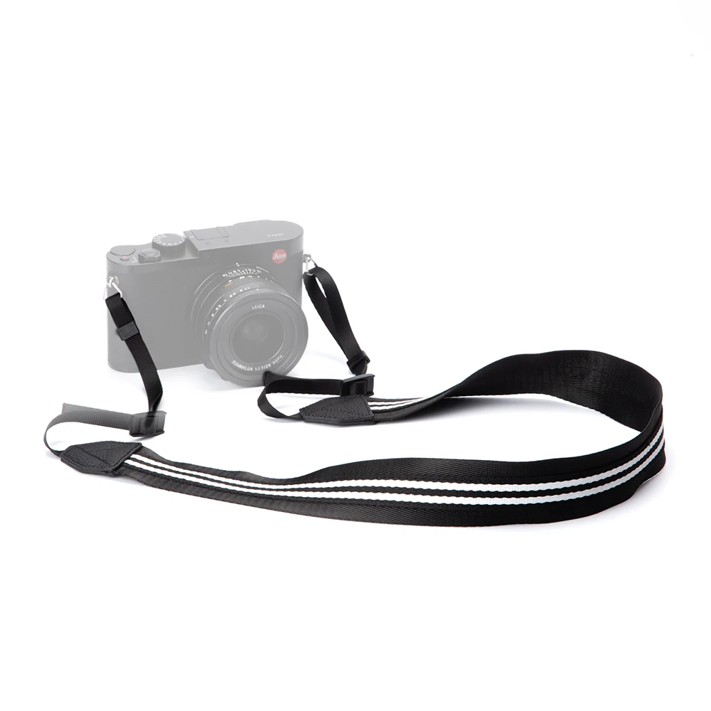 Schwarz-weiße Stickerei verstellbarer Umhängegurt Kamera Schultergurt Sling für Sony Canon Fujifilm Nikon Leice DSLR-Kameras