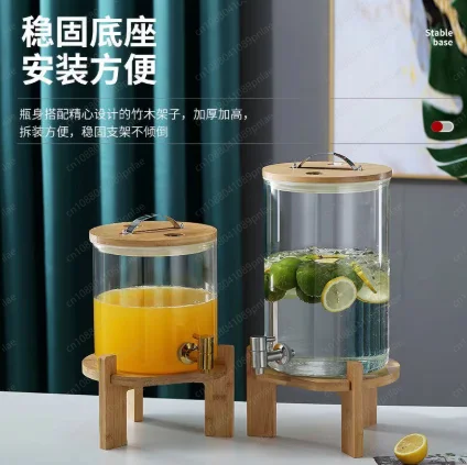 

Кувшин для игристого вина из стекла на 11 л с краном, для пива, напитков, фруктового чая, сока, контейнер для смешивания