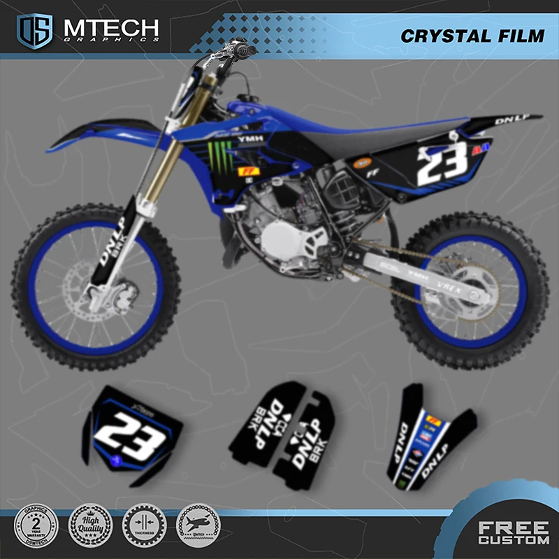 

DSMTECH Motorcycle Sticker Decal Custom Graphics Full Background For YAMAHA YZ85 YZ 85 2015 2016 2017 2018 2019-21 YZ-85 007