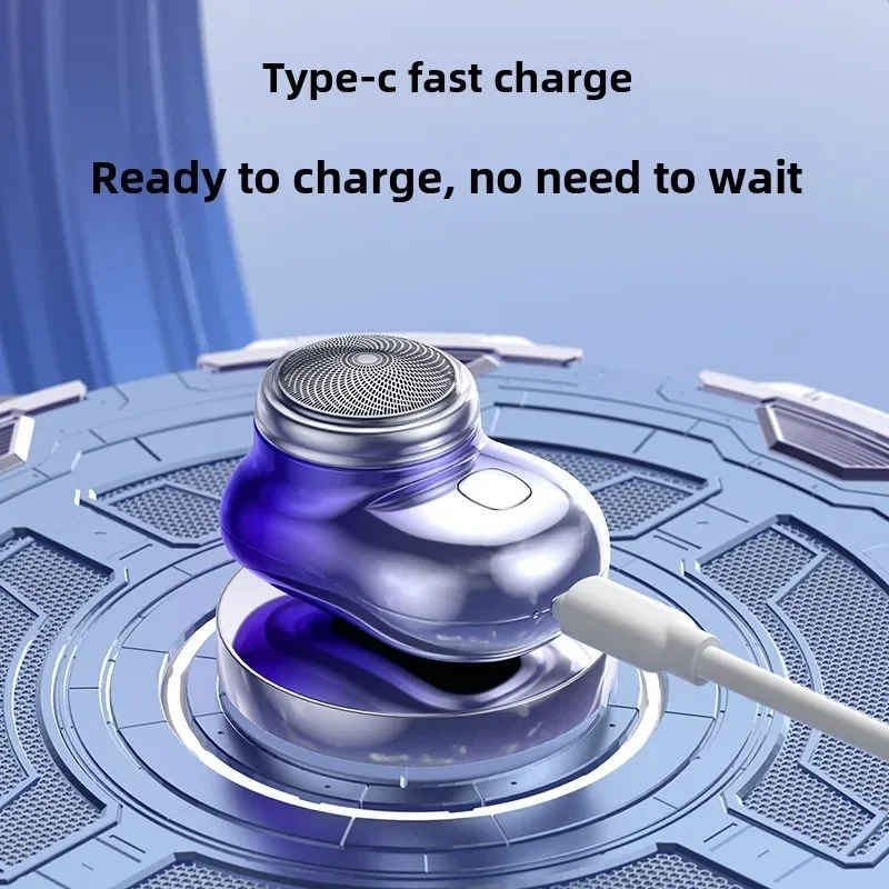 Alat cukur elektrik Mini untuk pria, mesin cukur portabel profesional, alat Dandan ukuran perjalanan Ringkas