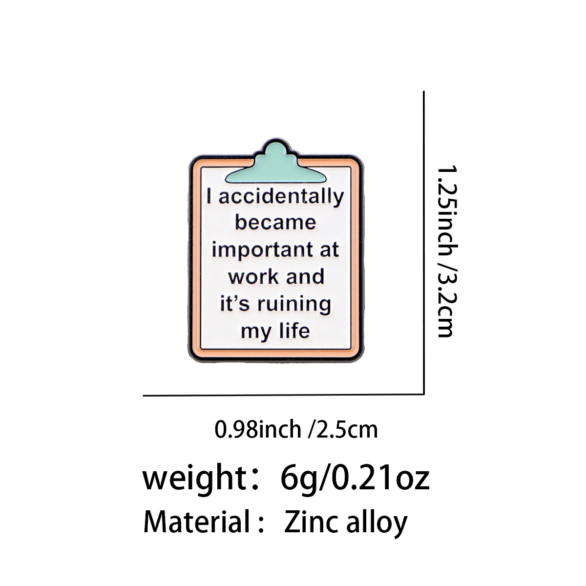 Ich wurde zufällig zu einem wichtigen Element im Enamel-Pin-Büro hergestellt. Emaille-Anstecknadeln, Broschen, Reversnadeln, Abzeichen, Kleidungszubehör, Modeschmuck, Geschenke. – Detail 3