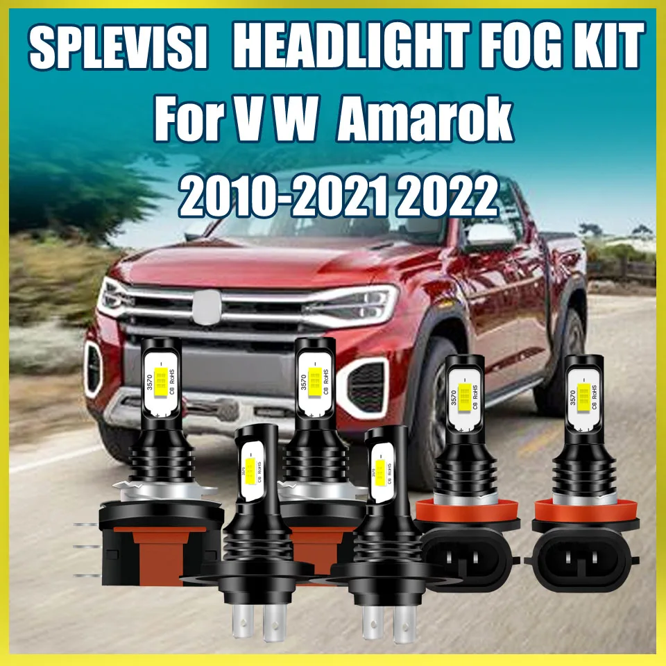 

H15 High Beam/DRL H7 Low Beam H11 Fog Light For VW Amarok 2010-2022 2011 2012 2013 2014 2015 2016 2017 2018 2019 2020 2021 2022