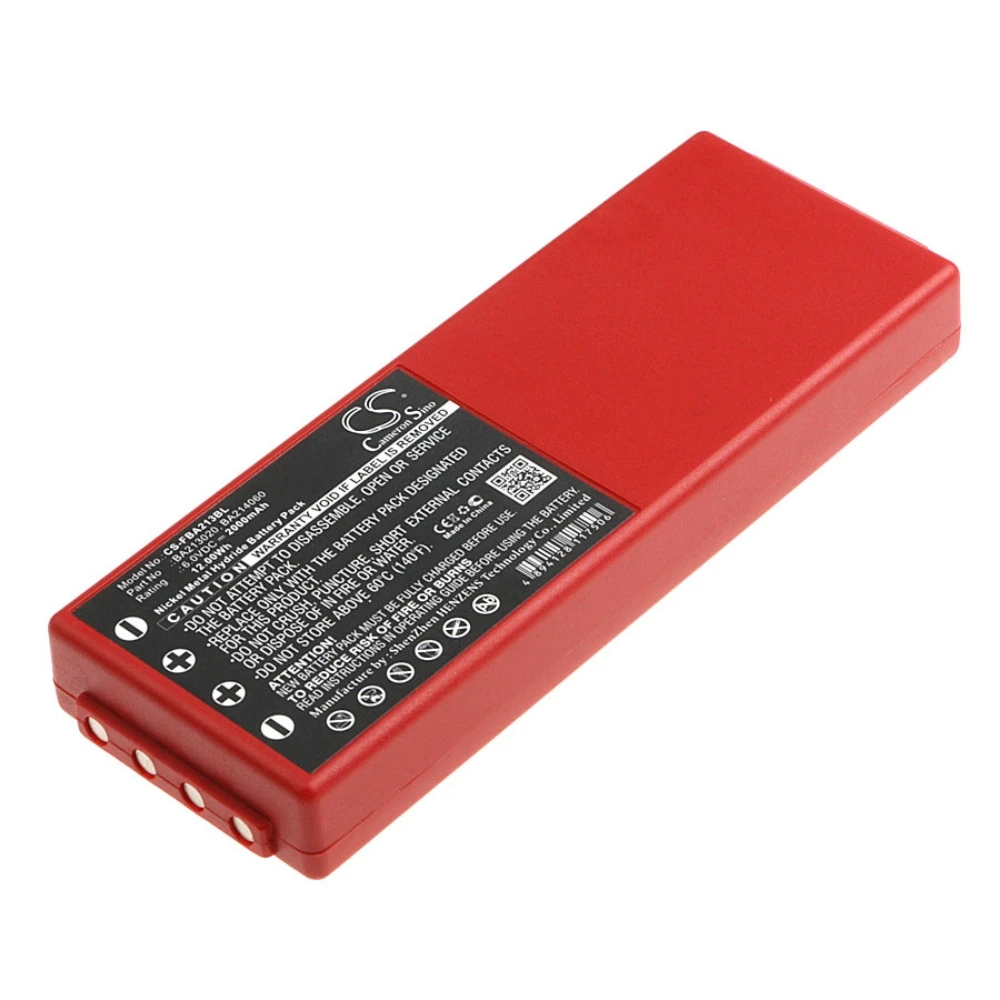 

Ni-MH Crane Remote Control Battery для HBC, 6,0 В, 2000 мАч, совместимые модели: BA14061, FBFUB09N, FUB10XL, FUB78AA, FUB9NM