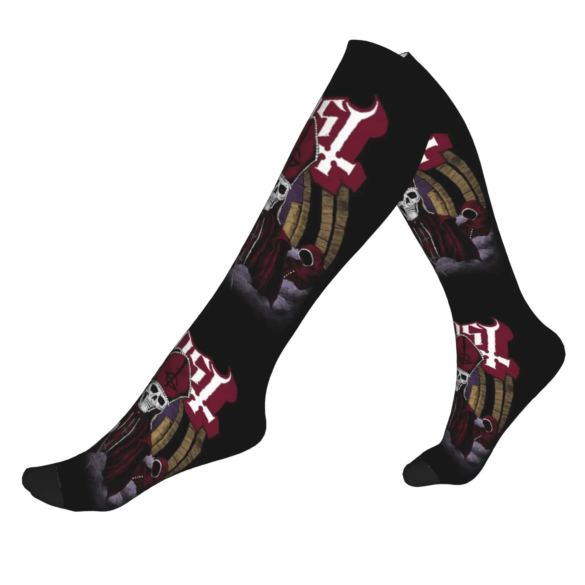 

Funny Impera Maestro Ghost Heavy Metal Rock Band Socks Women Men Warm 3D Printing Basketball Sports Sports Compression Socks