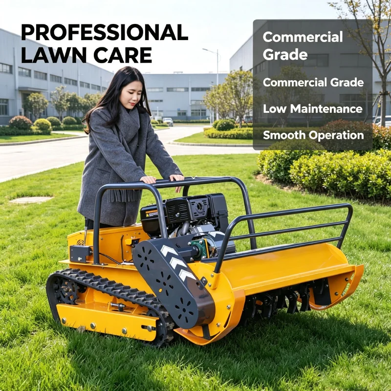 Lawn Mower Battery - Cortadora de césped robótica con orugas,