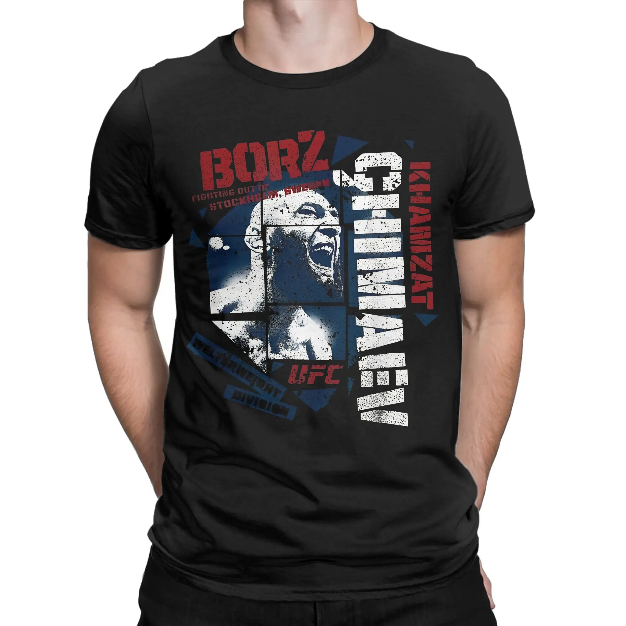 

Graphic Printing Khamzat Chimaev Wrestling Wrestler T Shirt for Men Women Cotton T-shirts Short Sleeve Clothes