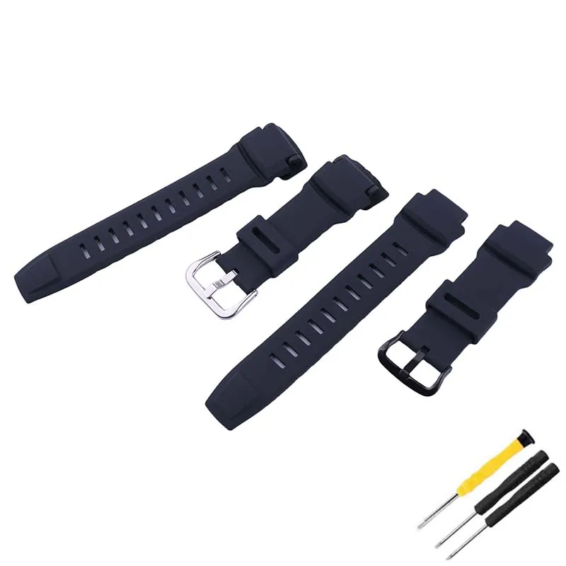 Men resin watch strap accessories compatible for Casio PRG260 550 500 PRW3500 2500 5100 510 women Silica gel wristband bracelet