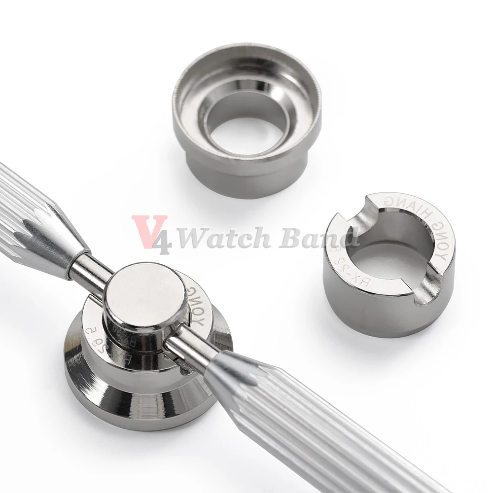 5537-6 Alloy Watch Case Back Opener DIe Waterproof Grooved Cover Suitable for Rolex Watches Remover Tool 18.5mm-29.5mm 5537