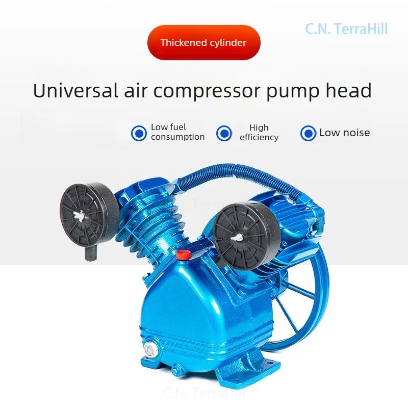 Air Compressor Pump Head 2.2kW Two Cylinder Pneumatic Pump Head for Air Tools Inflator