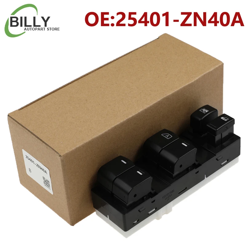 YAOPEI 25401-ZN40A 25401ZN40A Car Master Power Window Switch for Nissan Altima 2.5L 3.5L 2007 2008 2009 2010 2011 2012