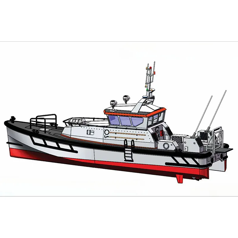 RC 보트 Damen 1906 FRP 고속 제트 보트 모델 인쇄, DIY 조립 보트 모델 장난감