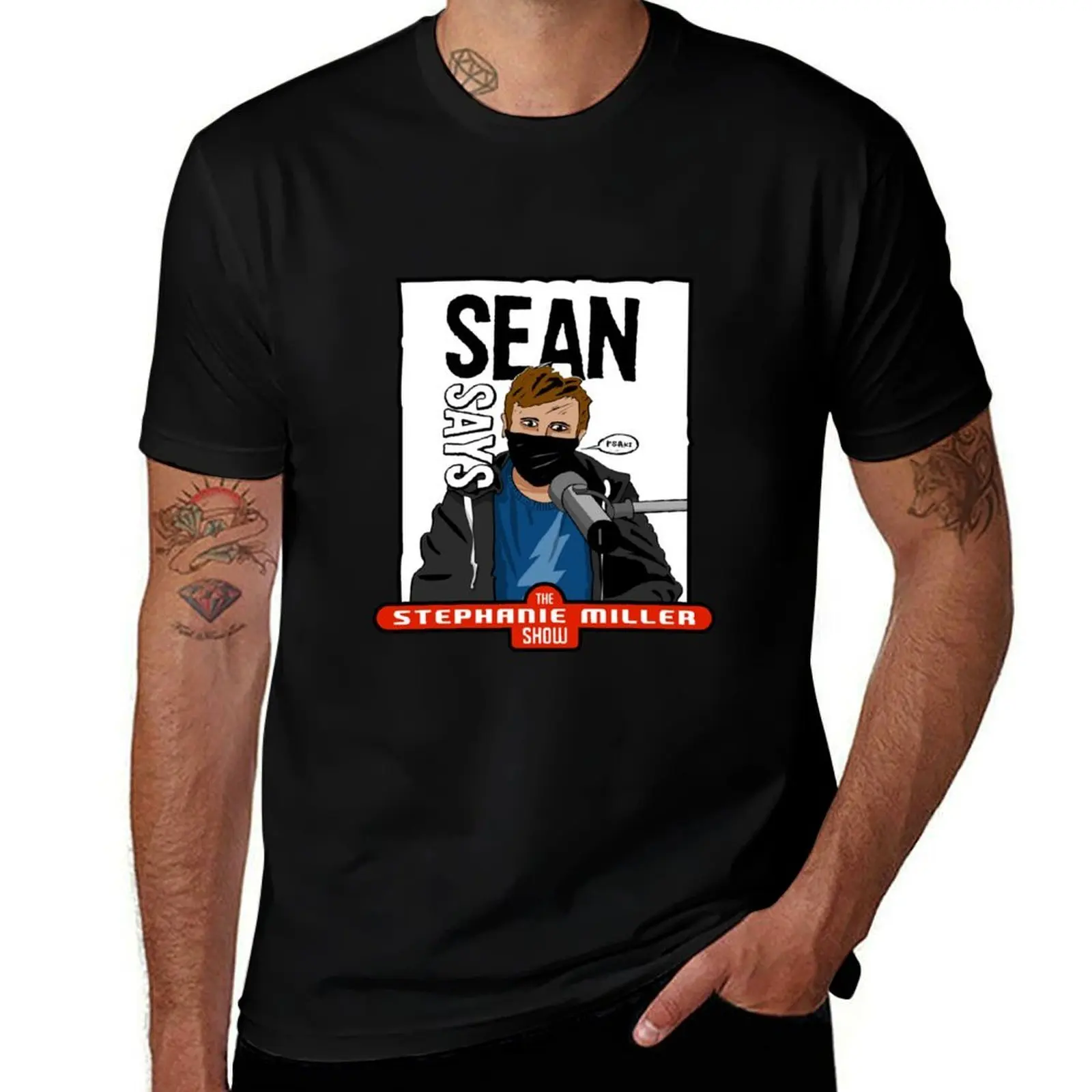 

Sean Says, Psaki! T-Shirt t shirt men 100% cotton luxury brand t shirts for man graphic funny T-Shirt