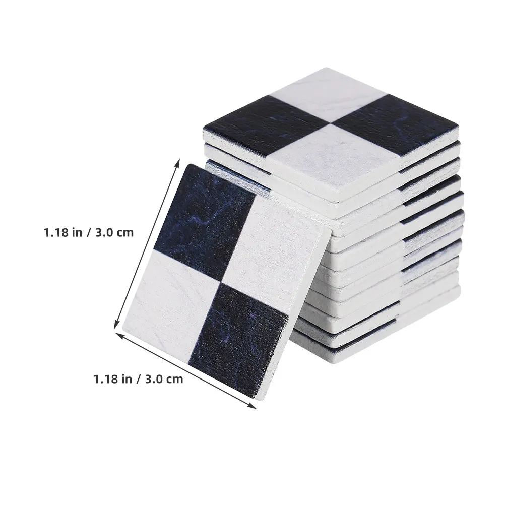 45Pcs Smooth Edge Miniature Wood Flooring Sheets Dollhouse Floorboards Realistic Texture for Kids DIY Playroom Decor Mini Floor