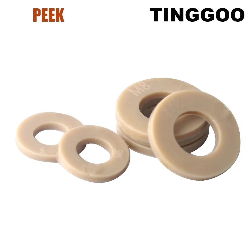 

2/10pcs DIN125 M2 M2.5 M3 M3.5 M4 M5 M6 M8 M10 M12 to M20 PEEK High-strength High-temperature Resistant Flat Washer Plain Gasket