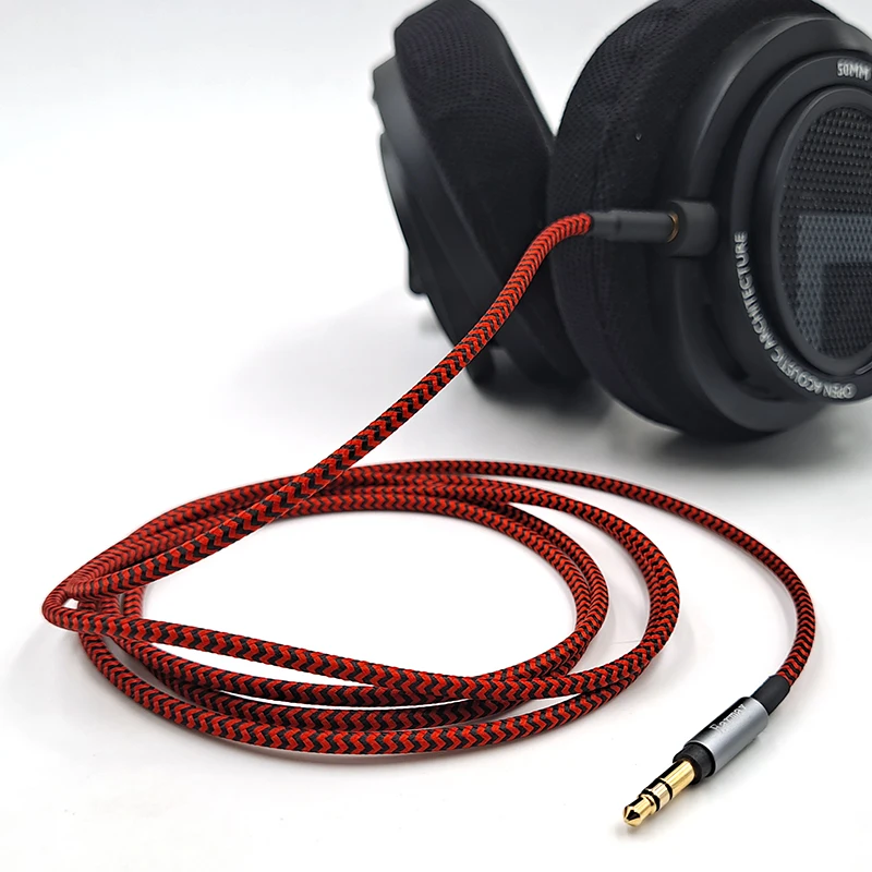 para-tecnica-de-audio-sony-philips-b-o-mdr-1a-1000x-h900n-h800-msr7-sr5-sr3-h2-h4-h6-fone-de-ouvido-substituivel-35mm-cabo-trancado-de-nailon