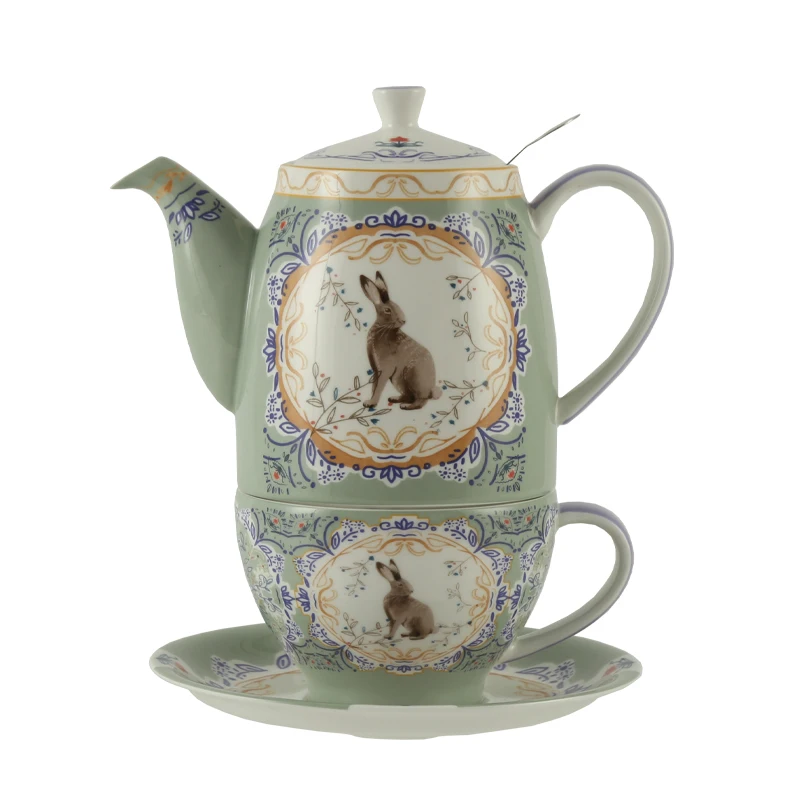 

London Pottery 500ML Animal ceramics tetra set tea pot infuser welding kettle tea maker matcha coffeeware teaware with strainer