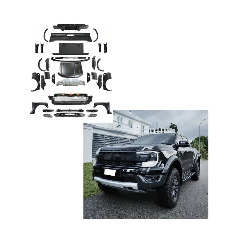 High Quality Facelift Conversion Body Kit Fit for T6 T7 T8 2012‑2021 Upgrade to T9 2022‑2024 Raptor Style Bumper Exterior