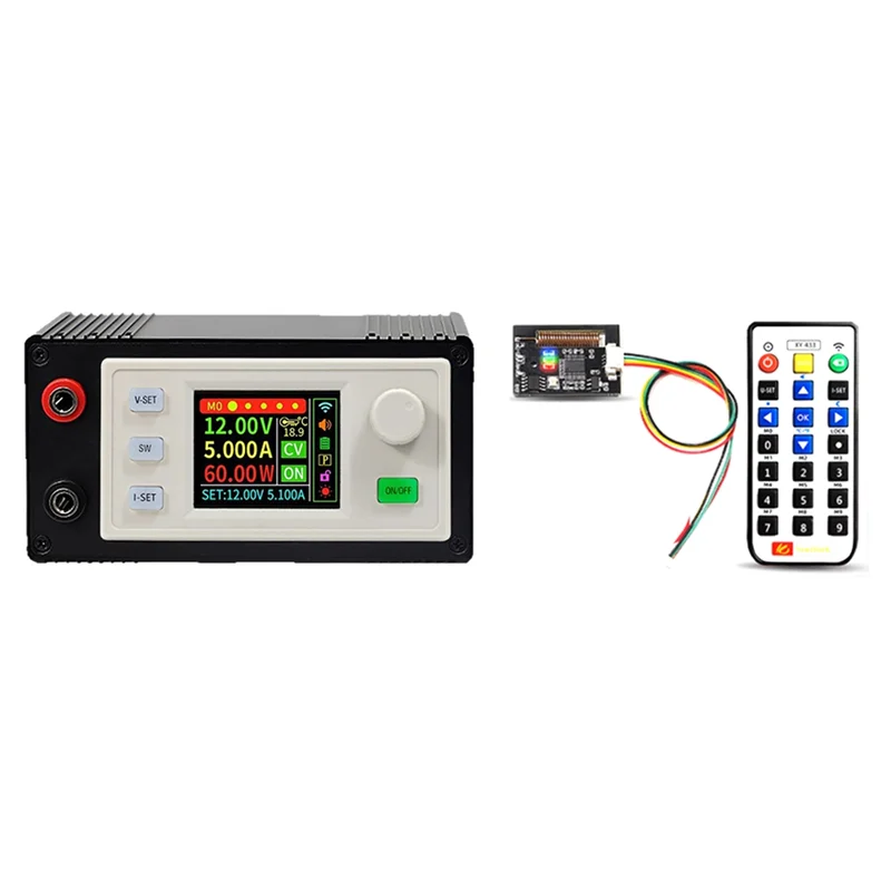 

A68Z SK120S CNC+433M Kits Adjustable Constant Voltage And Current DC Regulated Power Supply 7A 120W Step-Down Module