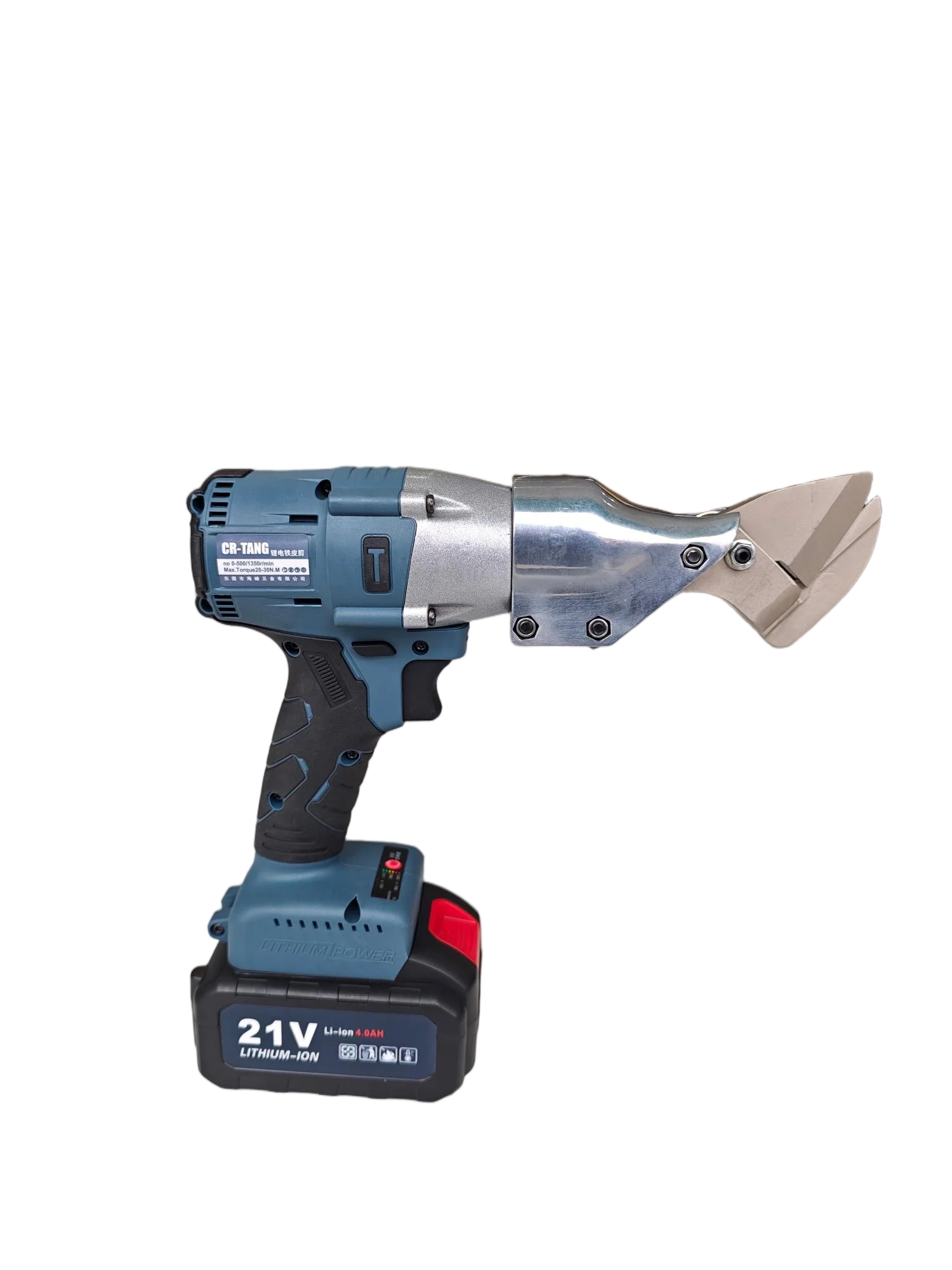 

20V Rechargeable Lithium Battery Cordless Scissors Brushless Motor Stainless Steel Blade Metal Pruning Cutting Trimming Device