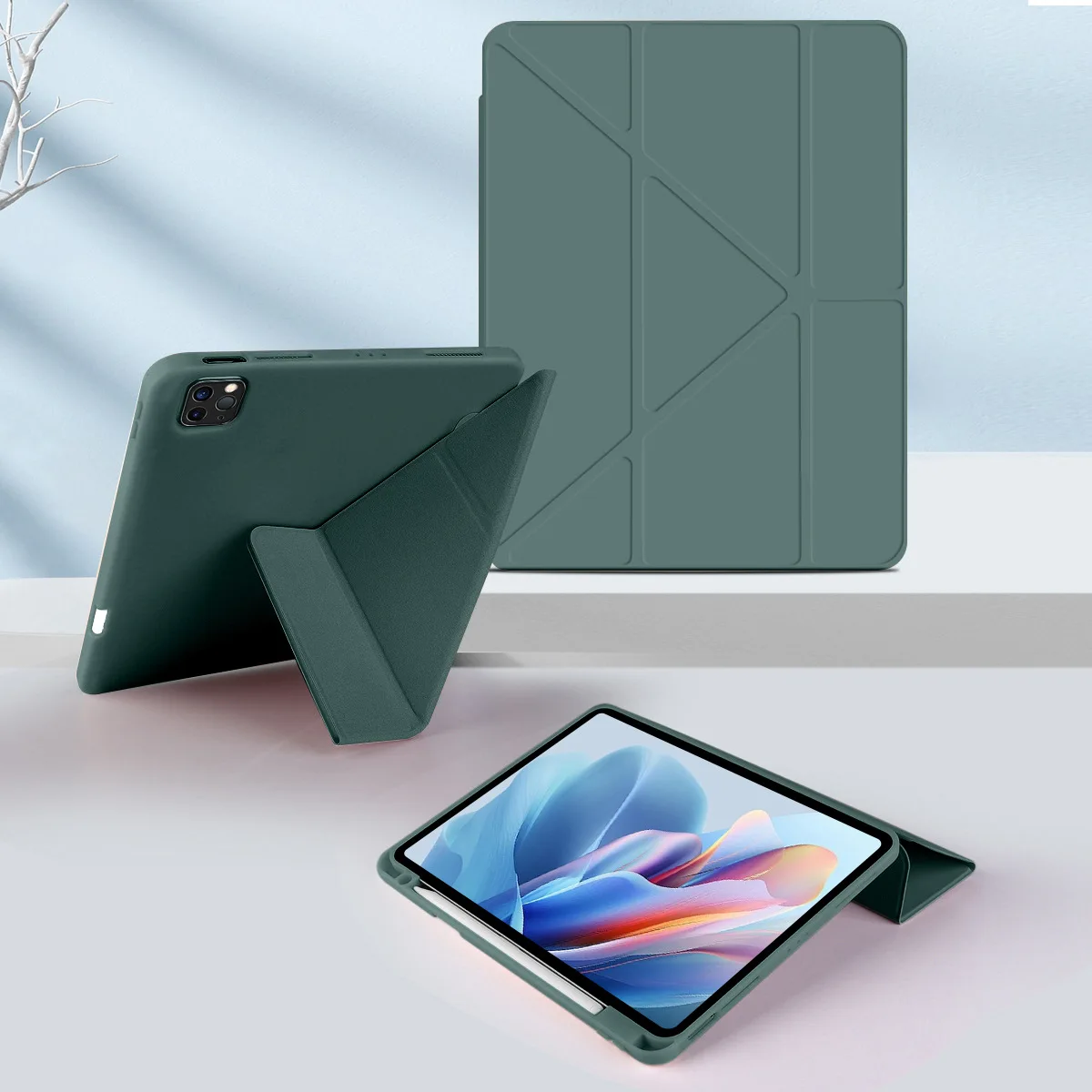 

Чехол DX для iPad Y-fold Track Cover для iPad Pro 11 12,9 Air 6 5 4 10,9 10,5 дюймов Smart Cover для iPad Pro 9,7 iPad 10 9 8 7 Mini6