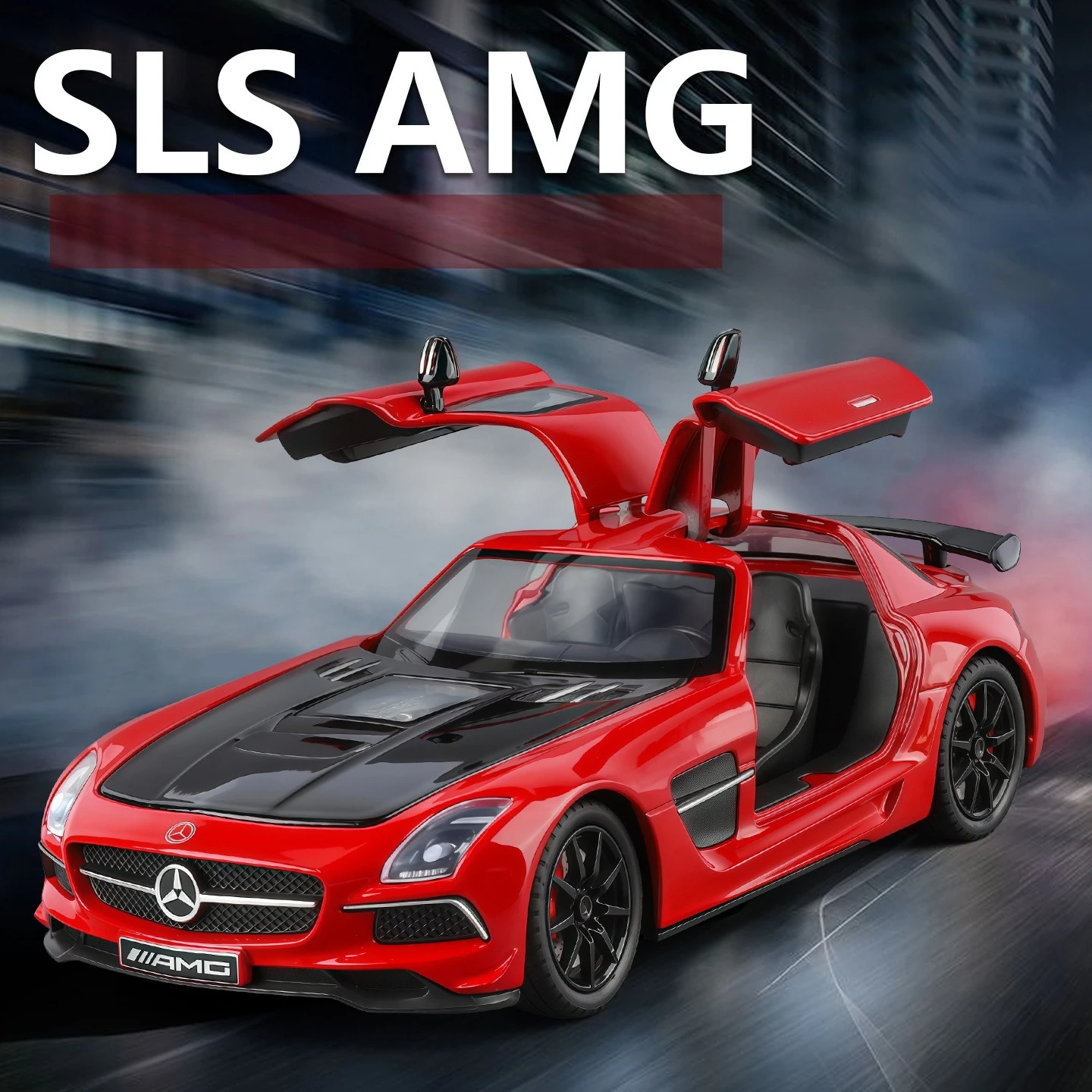 Modèle de voiture en alliage modifié AMG 1:24, son et lumière extractibles, jouet haut de gamme, cadeau, modèle de voiture en alliage moulé sous pression, à collectionner