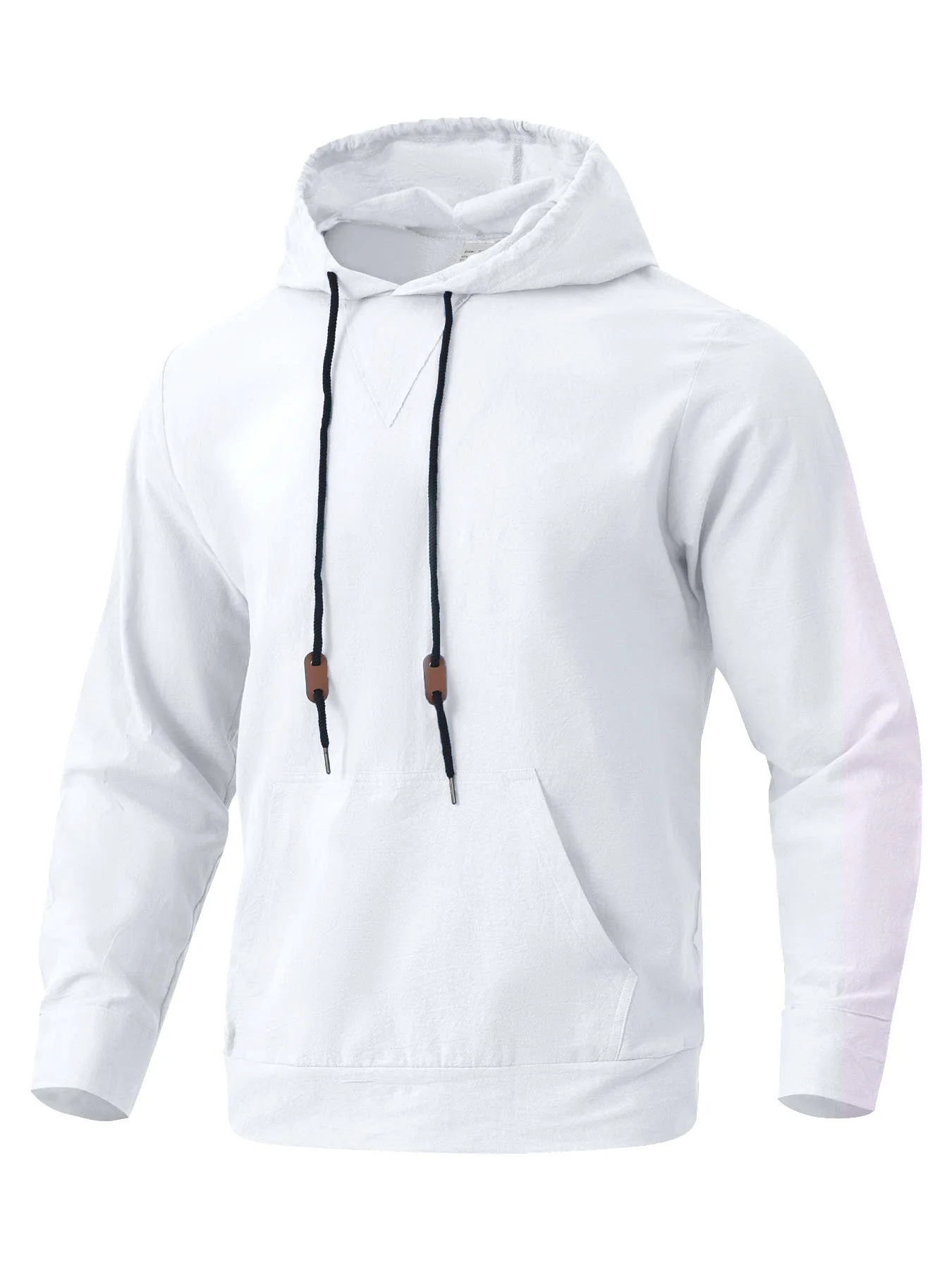New Men's Cotton Linen Hoodie Comfortable Casual Loose Fit Fashionable Trendy Autumn Hooded T Shirt Athletic Shirt Men