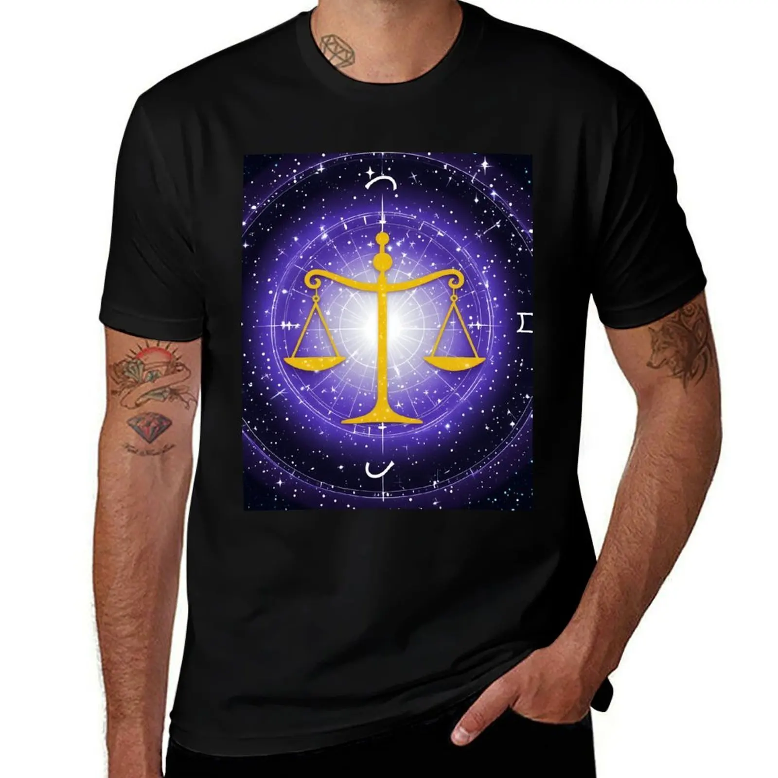 

Libra: The Scales of Intellect T-Shirt summer tops gifts for boyfriend valentines clothes mens plain t shirts