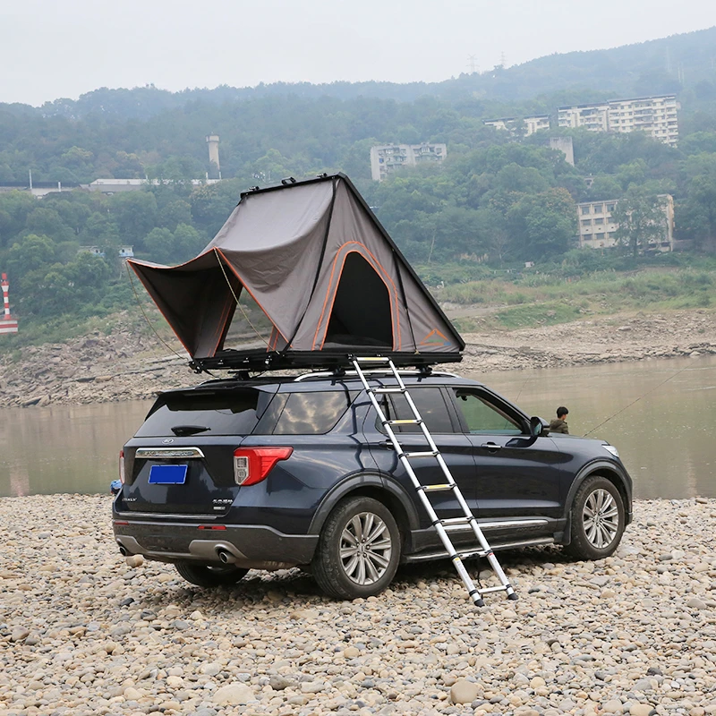 

Wholesale Hardshell Utv Suv 4 Person Camping Aluminum Car 4x4 Truck Waterproof 65kg Hard Shell Roof Top Tent Custom