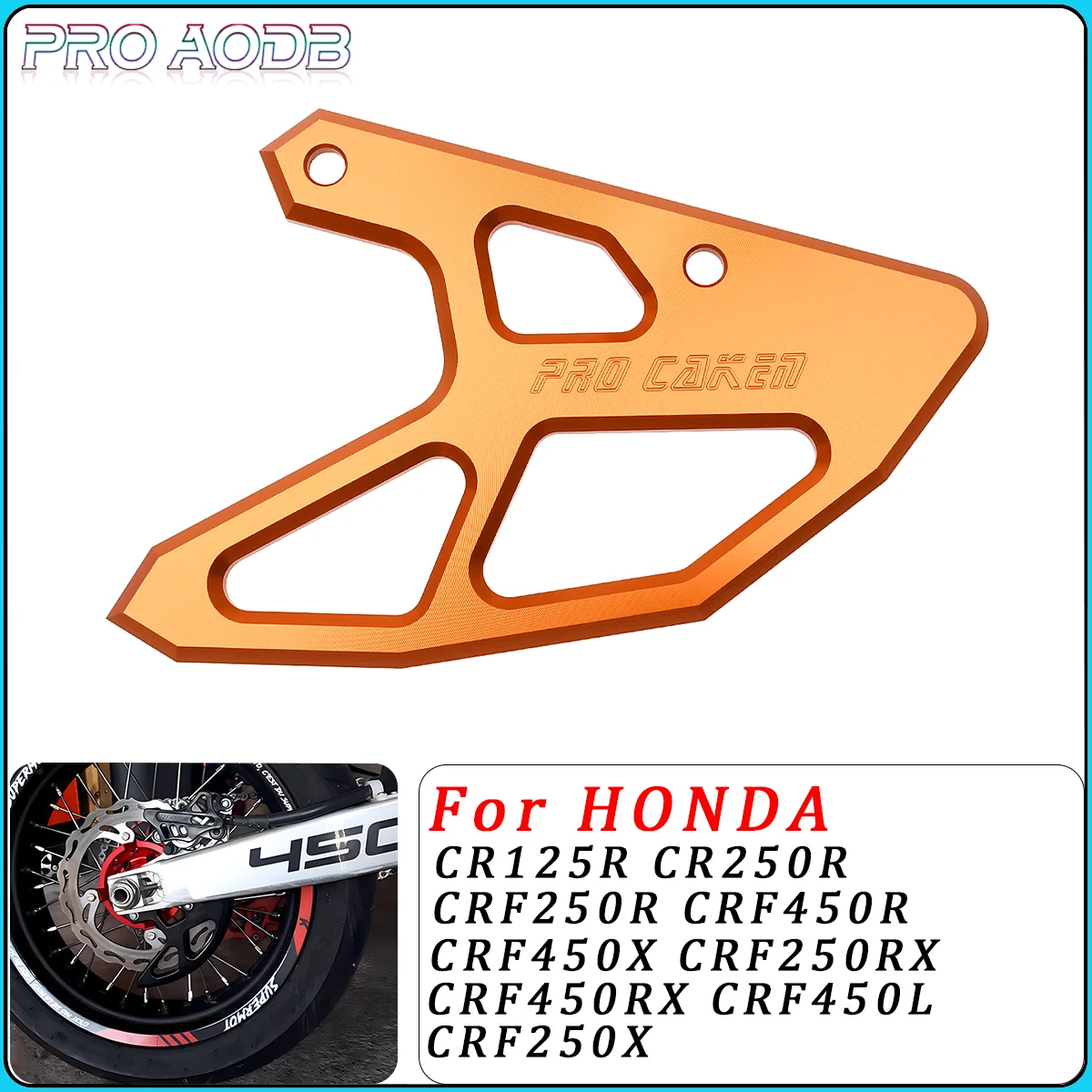 

Motorcycle Rear Brake Pump and Brake Disc Protection Cover For Honda CR CRF 125R 250R 250X 450X 250RX 450RX 450L 2002-2022 2023