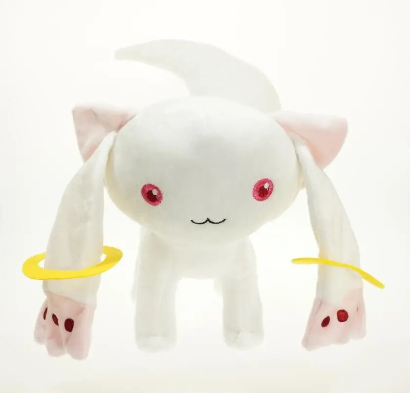 Kawaii anime qbay gato puella magi madoka magica magia kyubey figura de ação bonito brinquedo animal travesseiro macio boneca ornamento crianças presente