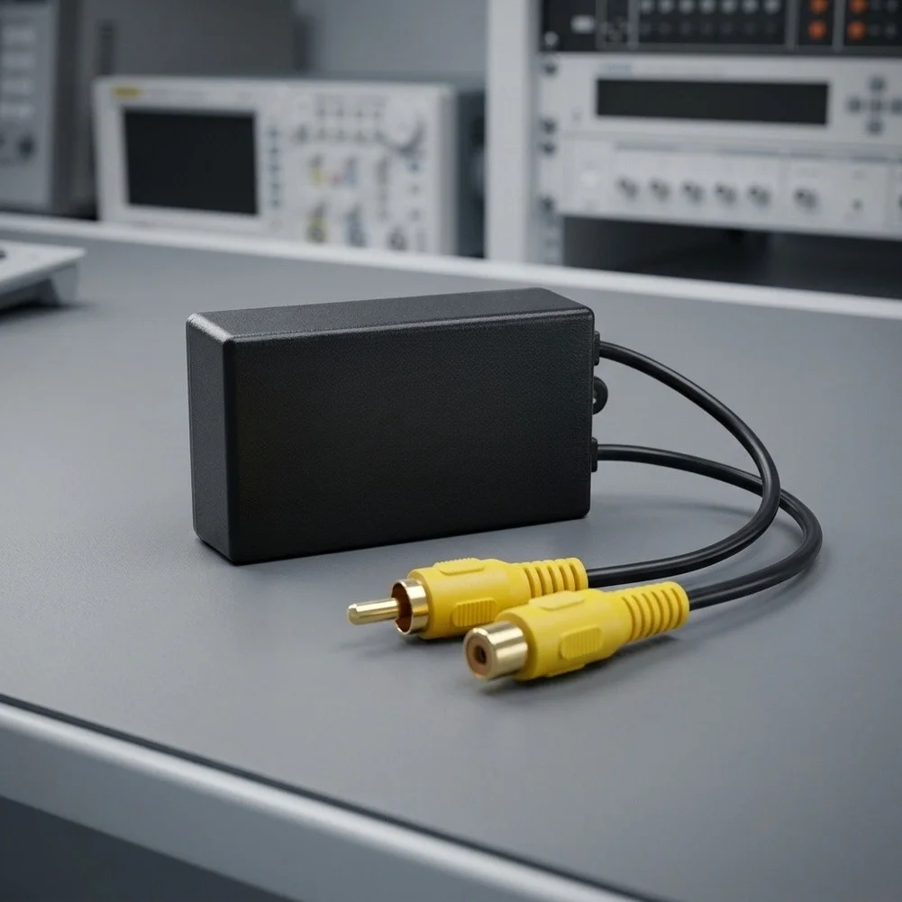 Ground Isolator for RCA AV Setups to Suppress Horizontal Banding Electrical Noise and Maintain Consistent Signal