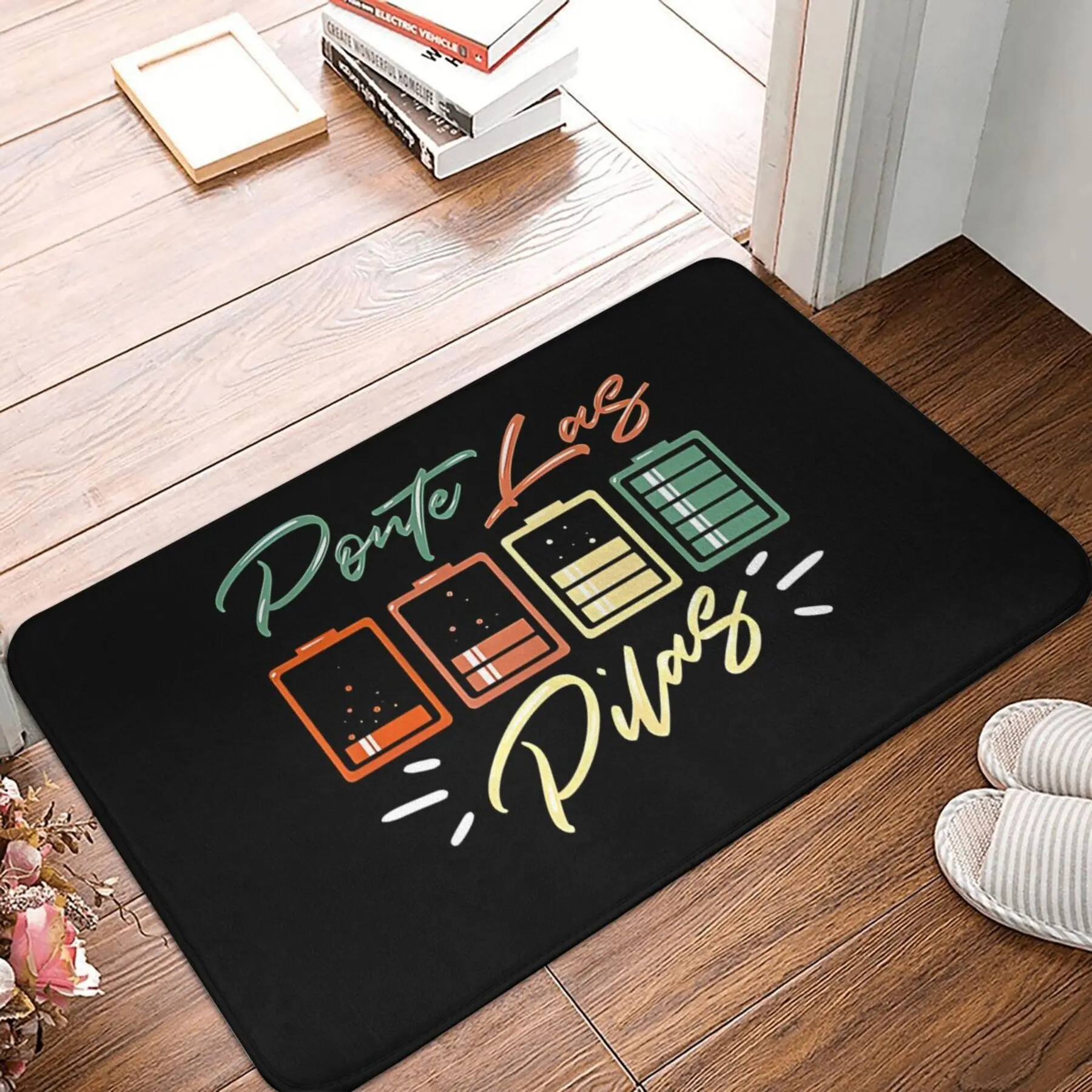 Retro Game Console Doormat, Vintage Pixel Art Floor Rug, Non-Slip Welcome Mat for Entryway Gamer Room Decor Gift