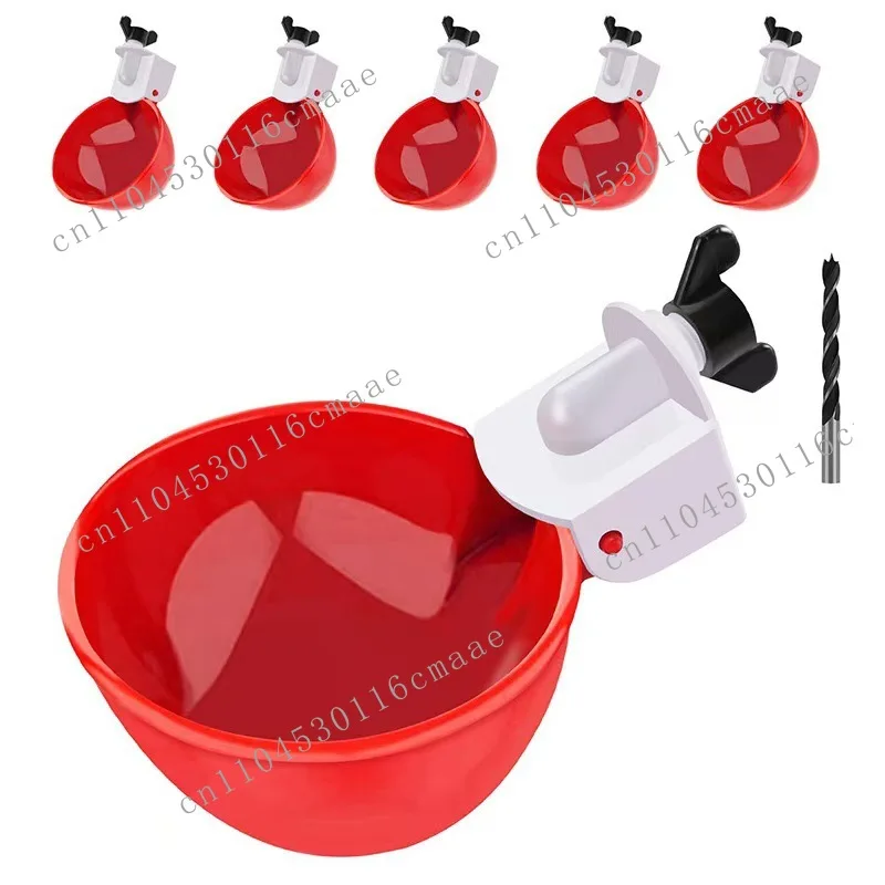 New automatic chicken drinking fountain, suitable for ducks, pigeons, poultry farm equipment, PP plastic bowl, lightweight model
